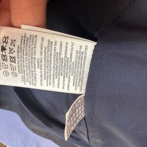 Brooks brothersuit jacket in Navy Blue stretch has a denim chambray look 2